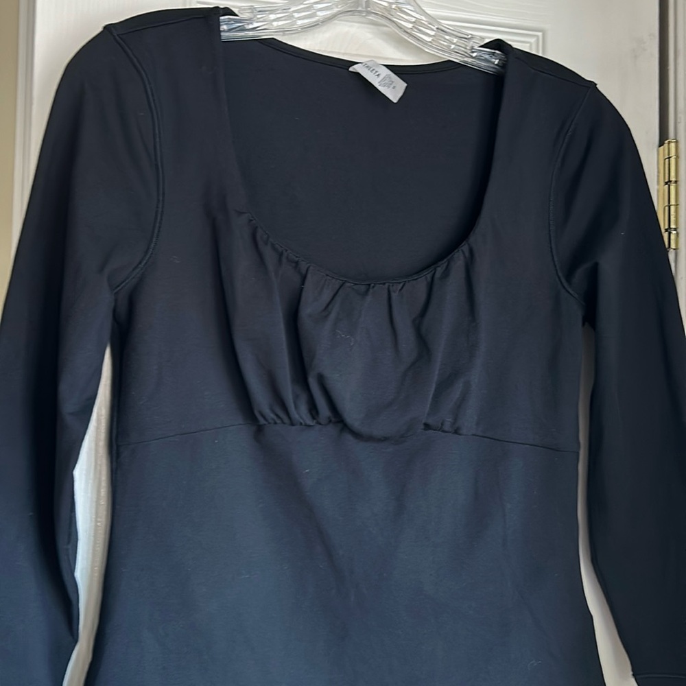 Athleta EUC 3/4 Sleeve Shirt Black Size M